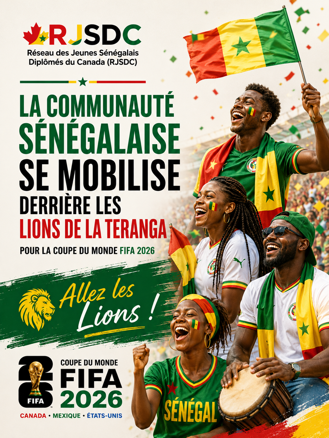 Supporters Sénégalais FIFA2026 - RJSDC